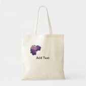 Custom Roze en Paarse Roos Design Party Bag Tote Bag (Voorkant)