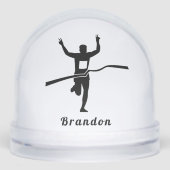 Custom Runner Finish Line Snow Globe Gift (Avant)