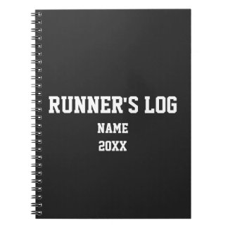 Custom Runner's Log Running Athlete Marathon Sport Notitieboek