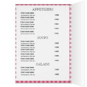 Custom Rustic Restaurant Menu Card (Intérieur (Gauche))