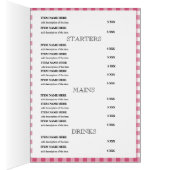 Custom Rustic Restaurant Menu Card (Intérieur (Droit))