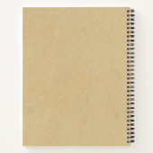 Custom rustic tartan Classic Farmhouse Brown Notitieboek (Achterkant)