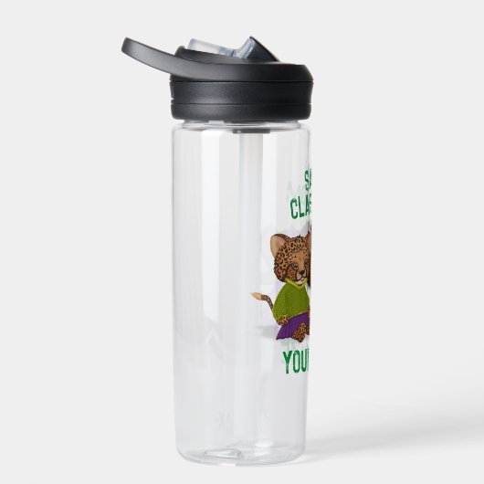 Custom Safari Classroom Cheetah Lion Elephant Waterfles (Rechts)