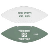 Custom sage Football with Name, Number, Team (Panelen)