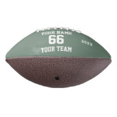 Custom sage Football with Name, Number, Team (Gedraaid 270)