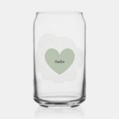 Custom Sage Green Labrador Glass | Dog Mom Gift (Verso)