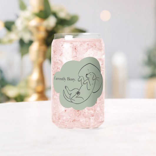 Custom Sage Green Labrador Glass | Dog Mom Gift (Insitu (Mariage))