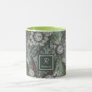 Custom Sage Wild Struik Flower Bouquet Mok