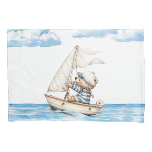 Custom Sailor Teddy Bear Kussensloop (Voorkant)