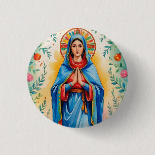 Custom Saint Mary Pin Button