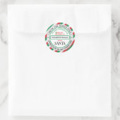 Custom Santa Claus Name Sticker — North Pole Works (Sac)