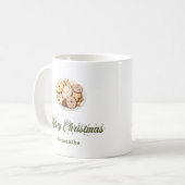 Custom Scandinavian Holiday Mug with Name (Devant gauche)
