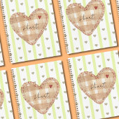 Custom schattig script Mooie girly harten Groen Notitieboek