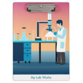 Custom Science Lab Student  Klembord (Voorkant)