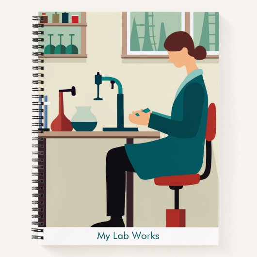 Custom Science Lab Student Spiral Notebook Notitieboek (Voorkant)