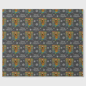 Custom Scooby-Doo Ruh Roh Kerstmis Snowflake Cadeaupapier (Vlak)