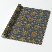 Custom Scooby-Doo Ruh Roh Kerstmis Snowflake Cadeaupapier (Uitgerold)