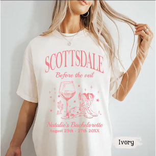 Custom Scottsdale Bache Party voor de sluier T-shirt