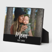 Custom Script Mom Est. Photo  Fotoplaat (Zijkant)