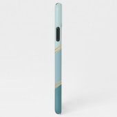 Custom Seafoam Blauwgroen Blauwe Oceaan Groene Str iPhone Hoesje (Rechterkant)