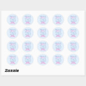 Custom Seashell Coastal Bachelorette Sticker (Vel)