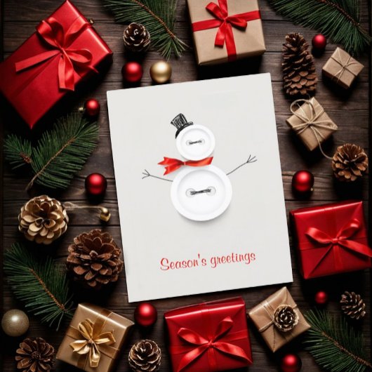 Custom Season's Greetings Holiday Kaart
