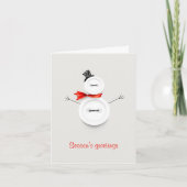 Custom Season's Greetings Holiday Kaart (Voorkant)