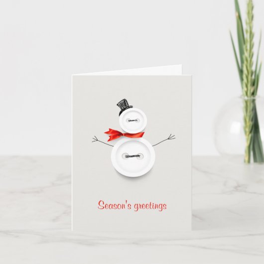 Custom Season's Greetings Holiday Kaart (Voorkant)