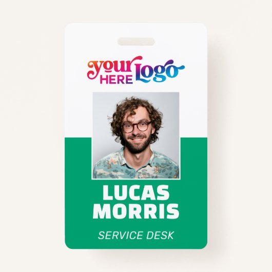 Custom Security Badge Employee/Event ID with Photo (Voorkant)