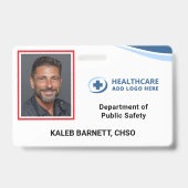 Custom Security Hospital Employee Photo ID Badge (Front)