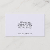 Custom Security Professional Photo QR Code Visitekaartje (Achterkant)