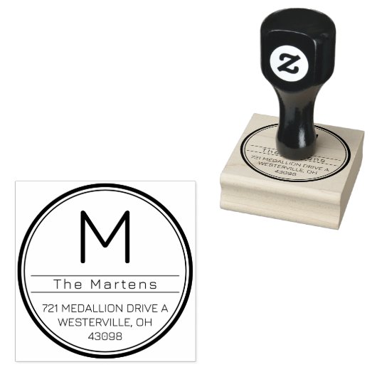 Custom Self Inking Address Stamp Rubberstempel (Gestempeld)
