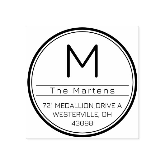 Custom Self Inking Address Stamp Rubberstempel (Afrduk)