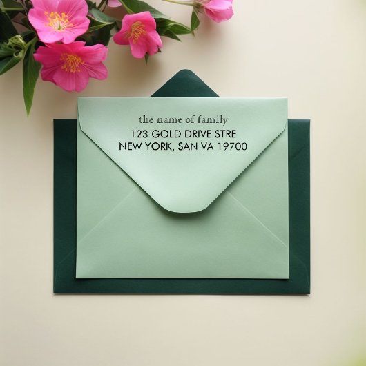 Custom Self Inking Stamp – Personalized Address St Zelfinktende Stempel