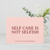 Custom Self-Love & Mental Health Reminder Card Set Feestdagenkaart (Staand voorkant)