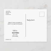 Custom Senior Afstuderen Foto Dank u Aankondigingskaart (Achterkant)