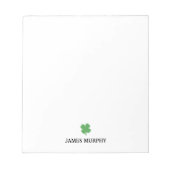 Custom Shamrock St Patricks Day Notitieblok (Voorkant)