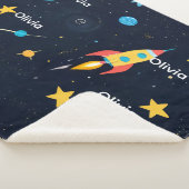 Custom Sherpa Blanket – Add Your Name Deken (3/4)