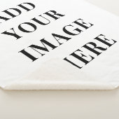 Custom Sherpa Blanket Add Your Photo Optional Text Deken (3/4)
