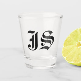 Custom Shot Glass met Initialen gepersonaliseerde  Glas