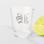 Custom Shot Glass met Initialen gepersonaliseerde  Shot Glas (Achterkant)