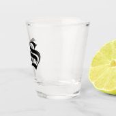 Custom Shot Glass met Initialen gepersonaliseerde  Shot Glas (Rechts)