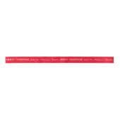 Custom Signature Christmas Ribbon Lint (Voorkant)
