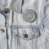 Custom Simple Groom's Family Button (In situ)