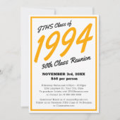 Custom Simple High School Class Reünie Kaart (Voorkant)