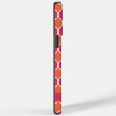 Custom Sinaasappel Roze Wit Geometrisch Case-Mate iPhone Case (Achterkant / Rechts)