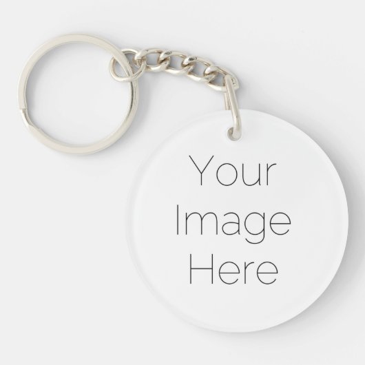 custom single photo Acrylic Keychain (Voorkant)