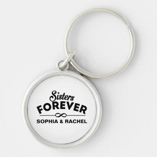 Custom Sisters Forever Sleutelhanger (Voorkant)
