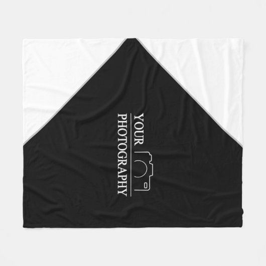 Custom Sjabloon Bedrijf Creëer Uw Eigen Fleece Deken (Voorkant (Horizontaal))