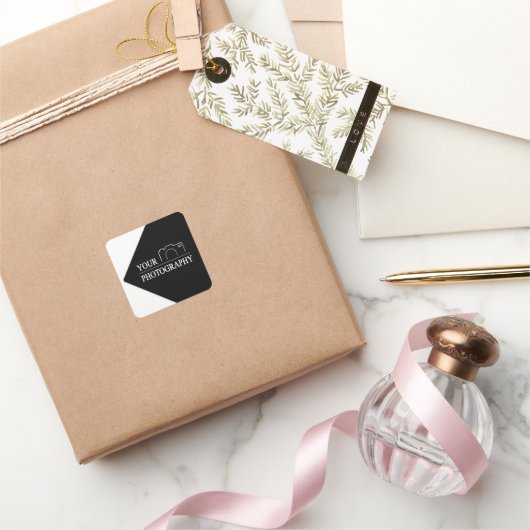 Custom Sjabloon Bedrijf Creëer Uw Eigen Vierkante Sticker (Geschenken)